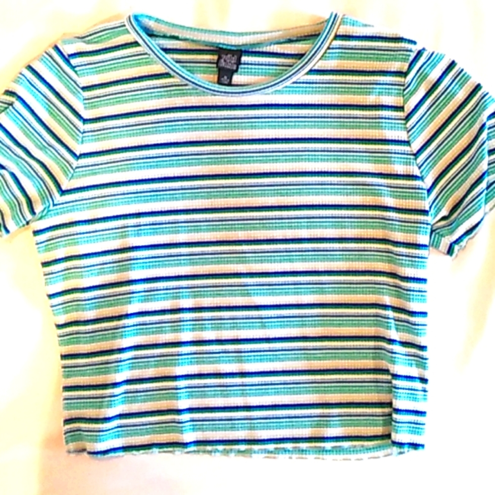 crop top, Wild Fable, XL, blue and green